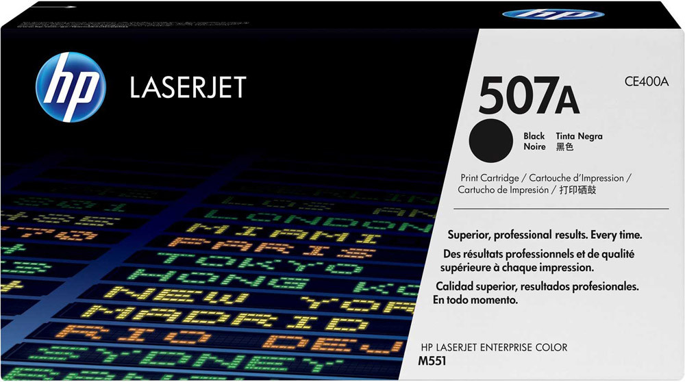 HP 507A (CE400A) LaserJet M551/M570/M575 Standard Yield Black Toner  Cartridge - MediaForm AU