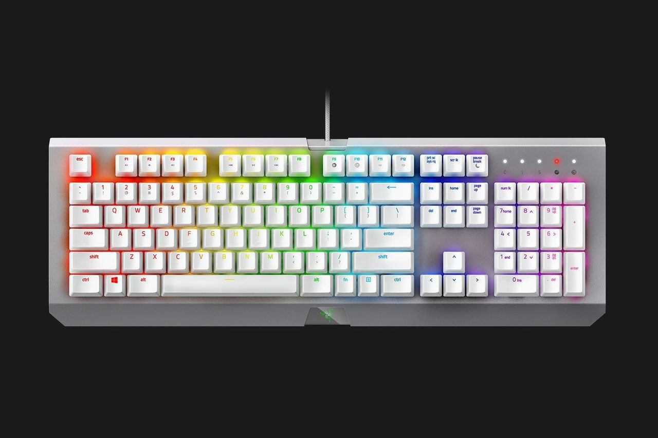 Razer BLACKWIDOW X CHROMA MERCURY WHITE - PC周辺機器