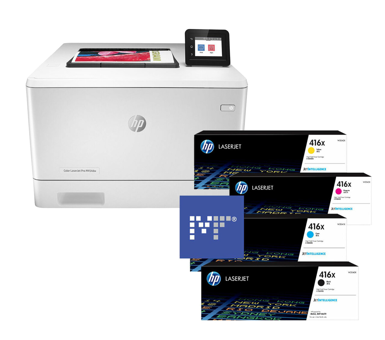 HP Color LaserJet Pro M454dw 416X Toner Bundle | MediaForm AU