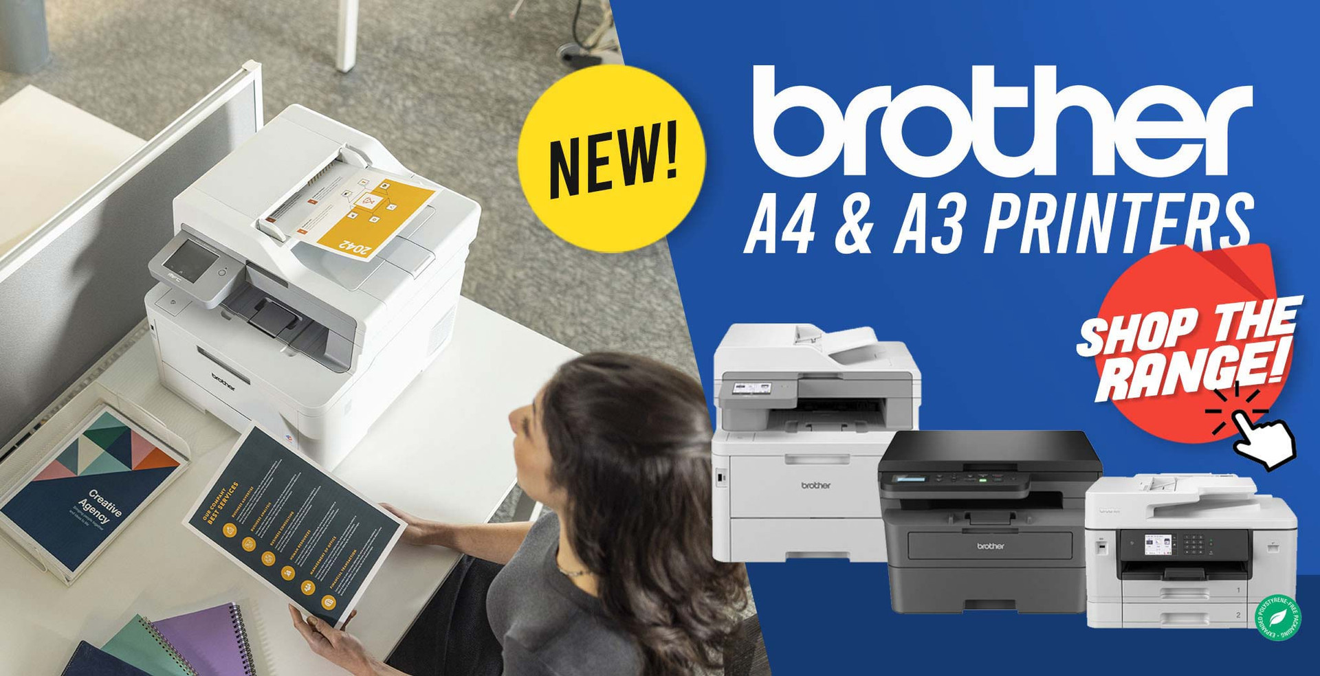 NEW! Brother A4 & A3 Printers: Shop the Range