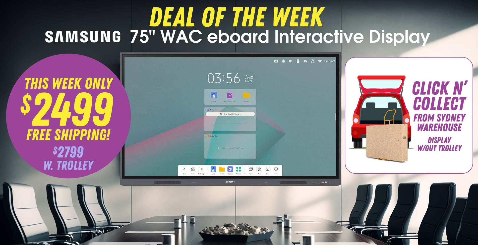 Deal of the Week: Samsung 75" WAC eBoard Interactive Display