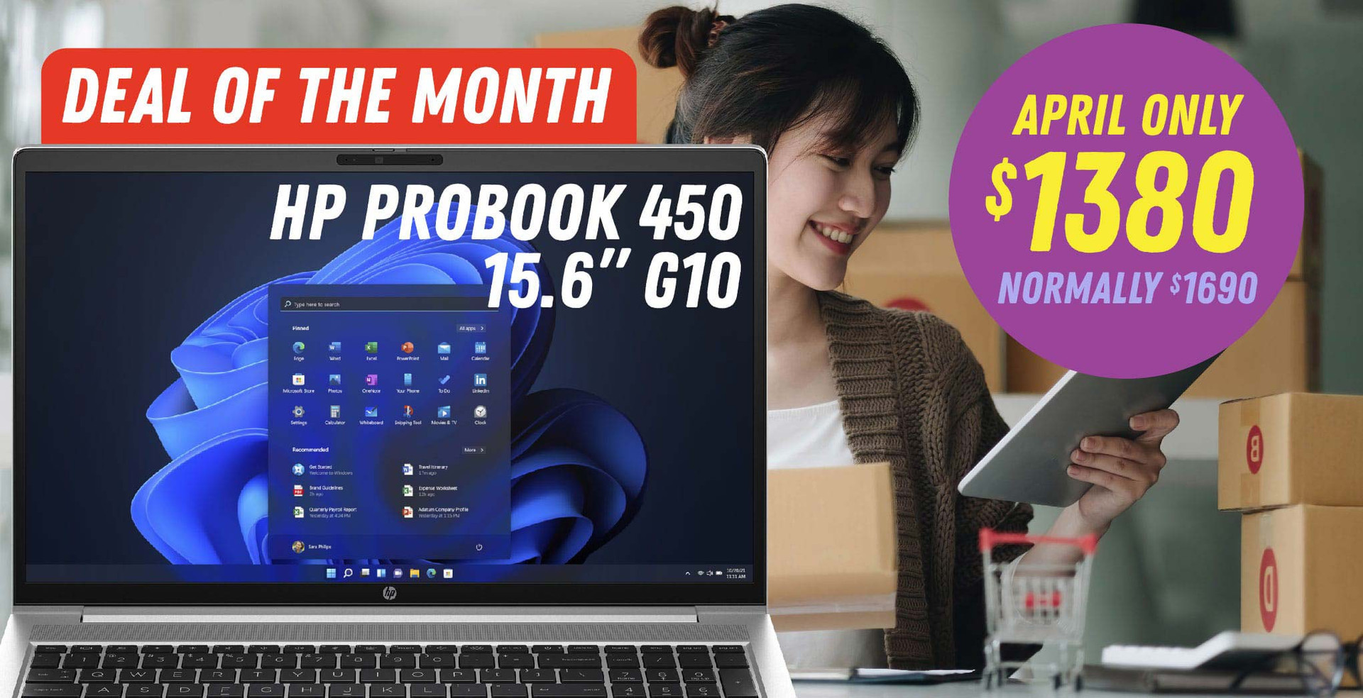 Deal of the Month: HP ProBook 450 15.6" G10 Notebook PC