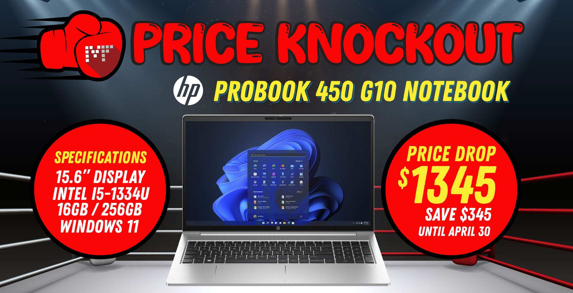 MediaForm Price Knockout: HP ProBook 450 G10 Notebook