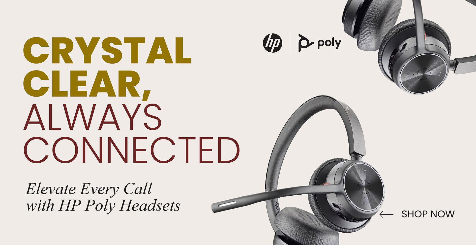 Crystal Clear, Always Connected: Poly x HP Headsets