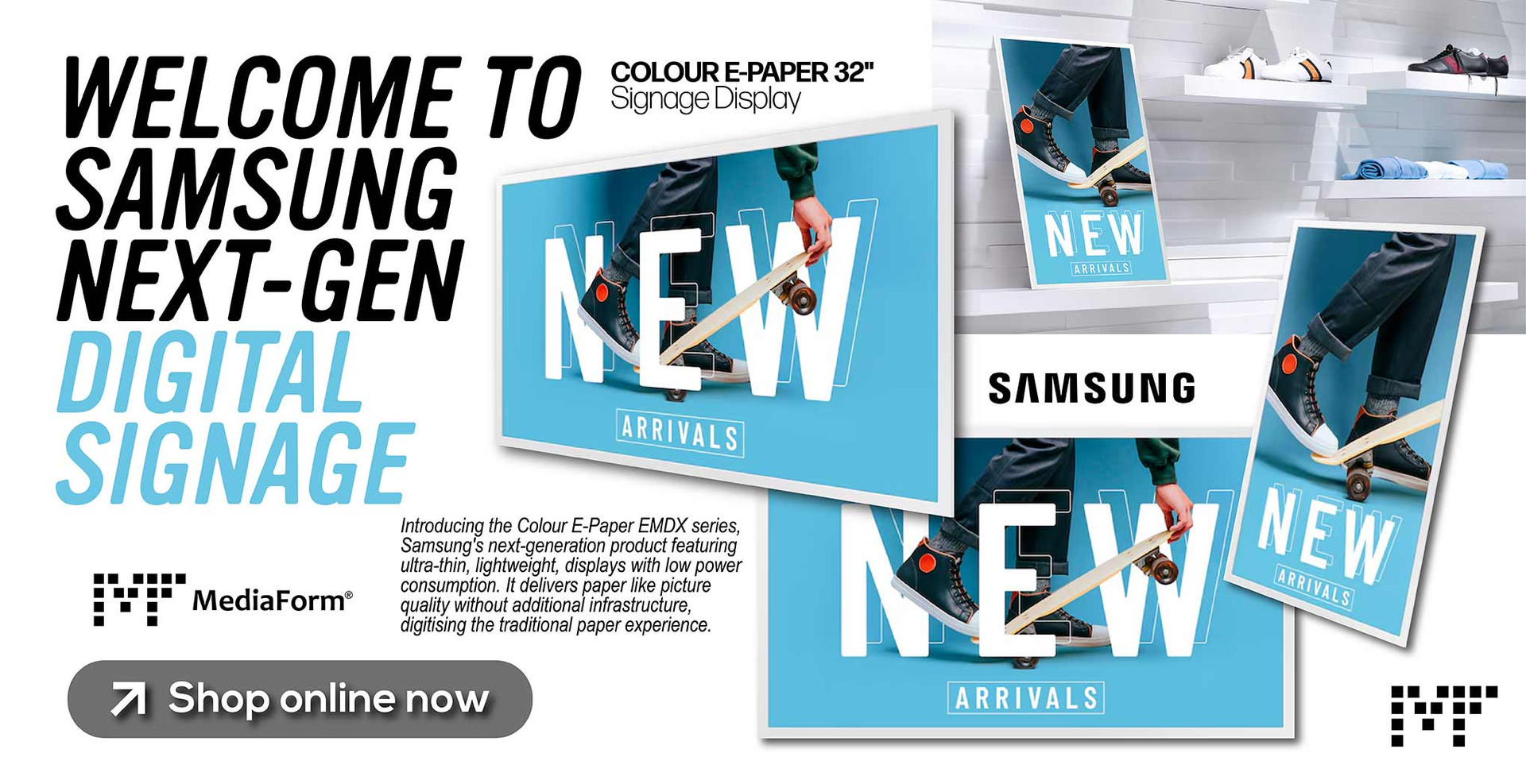 Welcome to Samsung Next-Gen Digital Signage: Shop Now