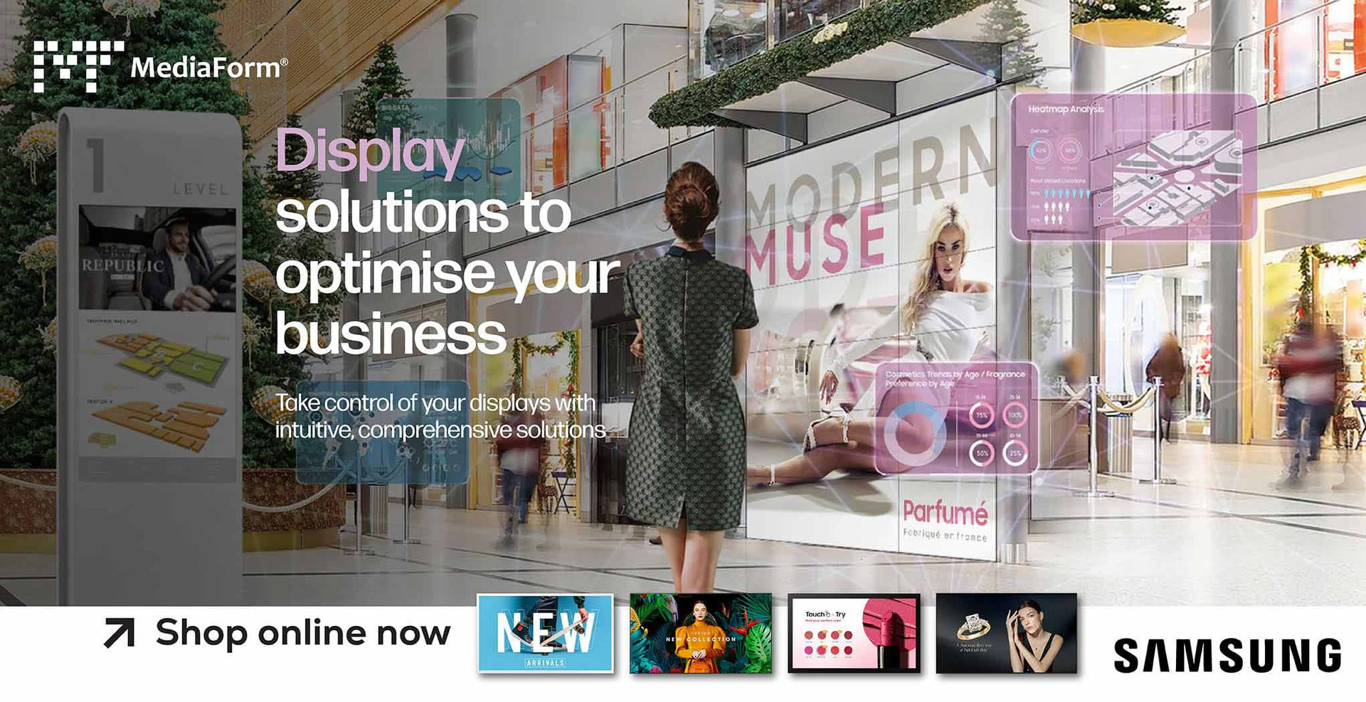 Display solutions to optimise your business: Samsung Displays