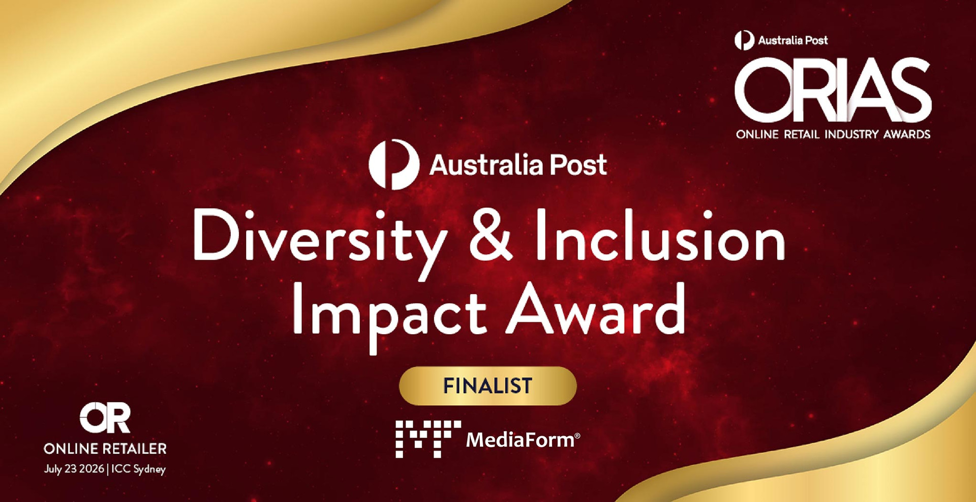 MediaForm named Finalist at ORIAS 2026 for Diversity & Inclusion Impact: Find Out More