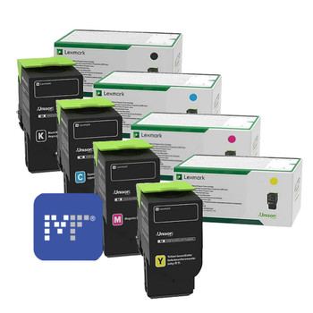 Lexmark 78C6U Toner Bundle (includes 78C6UKE, 78C6UCE, 78C6UYE, 78C6UME)