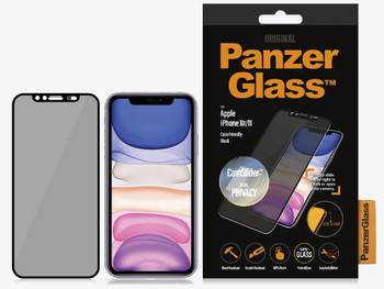 PanzerGlass Apple iPhone XR/11 Case Friendly CamSlider Privacy, Black