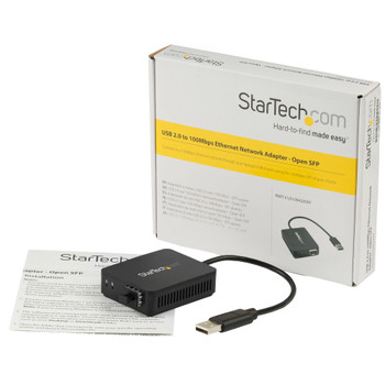 Startech USB 2.0 to Fiber Optic Converter, Open Sfp, 2yr
