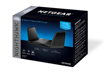 Netgear AX6600 (RAX70) Nighthawk 8-Stream Tri-Band WiFi 6 Router (up to 6.6Gbps) with NETGEAR Armor & NETGEAR Smart Parental Controls