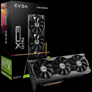 EVGA GeForce RTX 3080 12GB XC3 ULTRA GAMING, 12G-P5-4865-KL, 12GB GDDR6X, iCX3 Cooling, ARGB LED, Metal Backplate, LHR