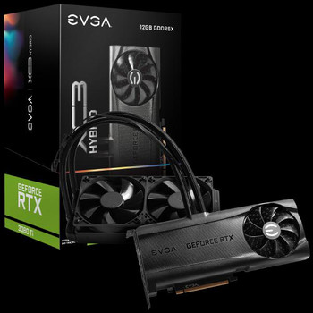 EVGA GeForce RTX 3080 Ti XC3 ULTRA HYBRID GAMING, 12GB GDDR6X, ARGB LED, Metal Backplate