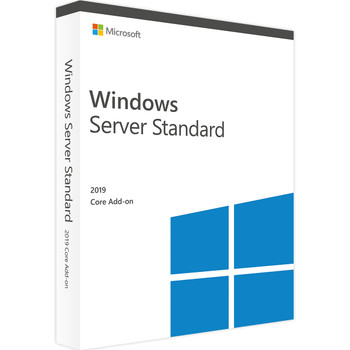 MICROSOFT RETAIL WINDOWS SERVER 2019 STANDARD (16 Core) + 10 CLT - RETAIL BOX