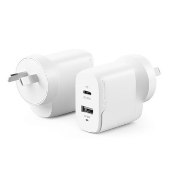 ALOGIC 2x32 Rapid Power 32W GaN Charger - USB-C (20W) + USB-A (12W)