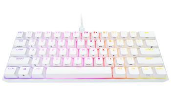 K65 RGB MINI 60% mechanical gaming keyboard, CHERRY MX SPEED, WHITE