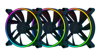 Razer Kunai Chroma RGB 140MM LED PWM Performance Fan - 3 Fans - FRML Packaging