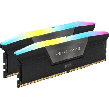 CORSAIR VENGEANCE RGB DDR5, 5600MHz 32GB 2x16GB DIMM, Unbuffered, 36-36-36-76, XMP 3.0, Black Heatspreader, RGB LED, 1.25V