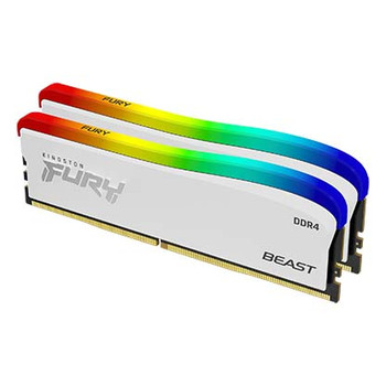 32GB 3200MT/s DDR4 CL16 DIMM (Kit of 2) FURY Beast White RGB SE