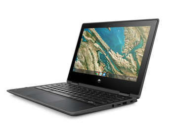 HP Chromebook x360 11 G3, 11.6" HD TS, Celeron N4500, 4GB, 32GB eMMC, No WFC, Chrome 64 + EDU License, Jet Black, 1YR RTB WTY
