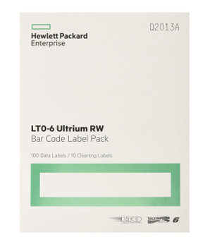 HPE LTO-6 Ultrium RW Barcode Label Pack