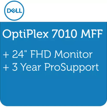 Dell Optiplex 7010 MFF Desktop PC + 3YR PRO SUPPORT + P2422H Monitor