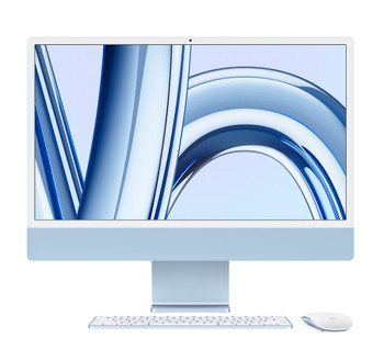 Apple 24" iMac with Retina 4.5K display & Apple M3 chip (8-Core CPU/10-Core GPU) 8GB UM 512GB SSD - Blue (MQRR3X/A)