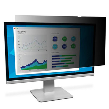 3M Privacy Filter for 20&quot; Monitor with Adhesive Strips,and Slide Mounts, 16:9