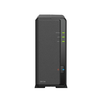 Synology DiskStation DS124 1-Bay 3.5&quot; Diskless 1xGbE NAS (Tower), Realtek RTD1619B quad-core. 1.4GHz, 1GB RAM, 2xUSB3 - 2 yr Wty