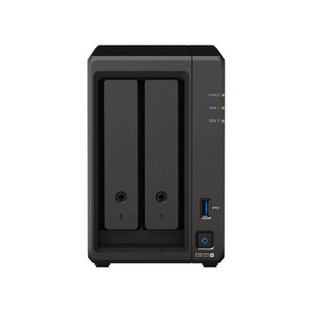 Synology DiskStation DS723+ 2-Bay 3.5&quot; Diskless 2xGbE NAS (Scalable) ,AMD Ryzen R1600 dual core, 2GB RAM, 1xUSB3, eSATA