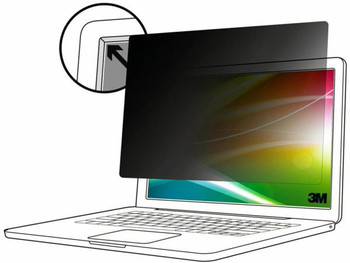 3M Bright Screen Privacy Filter for 13.3&quot; Laptop with 3M COMPLY Adhesive Strips, 16:9