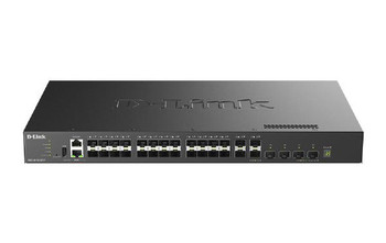 D-Link DXS-3410-32SY, 32-Port Stackable 10G Managed Switch with 28 (10G) SFP and  4 (10/25G) SFP28 Ports