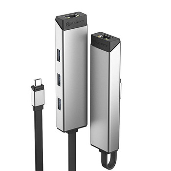 Alogic USB-C to 3x USB-A + RJ45 Adapter