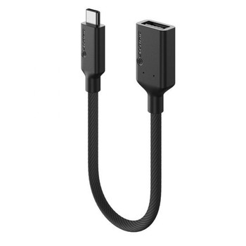 ALOGIC Elements PRO USB-C to USB-A Adapter - Male to Female - Black  Input: USB-C (USB 3.1 Gen 1 - 5 Gbps)  Output: USB-A Adapter