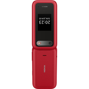 Nokia 2660 TA-1474 Dual Sim Flip 4G 48MB/128MB Mobile Phone - Red (1GF012HPB1A03)