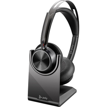 Poly Voyager Focus 2 USB-A Over-the-Head Wireless UC Stereo Headset with Charge Stand (77Y86AA)