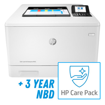 BUNDLE HP Color LaserJet Enterprise M455dn 28ppm A4 Colour Laser Printer + 3 Year Warranty (U11W0E) (3PZ95A-3YRBUN)