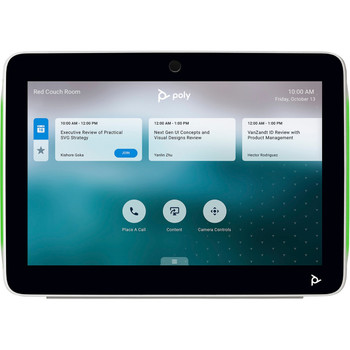Poly TC10 2-in-1 Touch Controller for Room Scheduling & Meeting Control - White (875J5AA)
