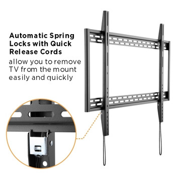 Brateck XL Heavy Duty Fixed TV Wall Mount Bracket (60"- 100" Max 100kg)