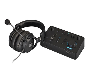 Yamaha ZG01PACK includes:  ZG01 Game Streaming Audio Mixer + YG-G01 Headset w/ condenser microphone