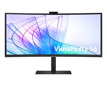 Samsung ViewFinity S65VC 34" UWQHD 1000R Curved Video Conferencing Monitor (90W USB-C PD + Hub + Webcam)