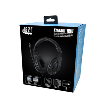 Adesso Xtream H5U Stereo USB Multimedia Headphones with Microphone