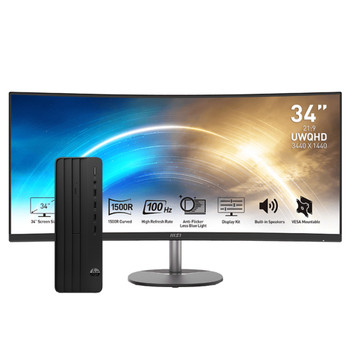 Bundle Deal : HP Pro SFF 280 G9 Business PC i7/16GB/512GB/WiFi/W11P + 34" UWQHD Curved Monitor