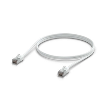 Ubiquiti UniFi Premium Patch Cable Outdoor, 1M, White, Ultra-thin, Rugged, Shielded Patch, Designed &Optimized, For 10 GbE networking, 2Yr Warr