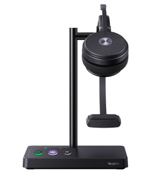 LAST STOCK Yealink WH62 Mono Teams DECT Wireless Headset, Busylight On Headset, Leather Ear Cushions, Multi-devices connection, Breathable Wearing, HD