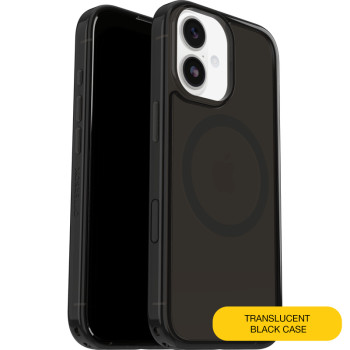 OtterBox Symmetry Clear MagSafe Camera Control Apple iPhone 17 Black Mist - black