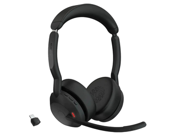 JABRA WIRELESS EVOLVE2 55 UC STEREO BLUETOOTH ANC HEADSET+LINK390C, USB-C