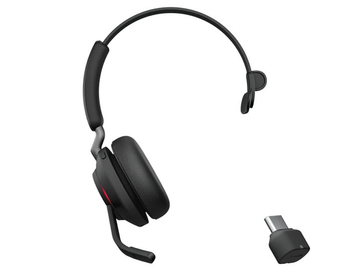 JABRA WIRELESS EVOLVE2 65 UC MONO BLUETOOTH HEADSET + LINK 390C BT,USB-C