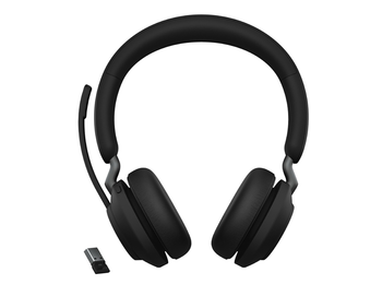 JABRA WIRELESS EVOLVE2 65 UC STEREO BLUETOOTH HEADSET + LINK 380A BT,USB-A