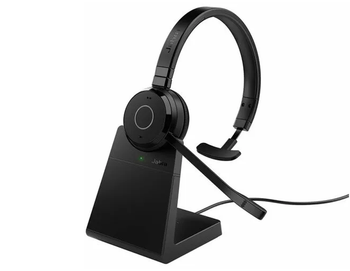 JABRA WIRELESS EVOLVE 65 TE MS MONO BLUETOOTH HEADSET W/CHARGE STAND + LINK 390A BT,USB-A